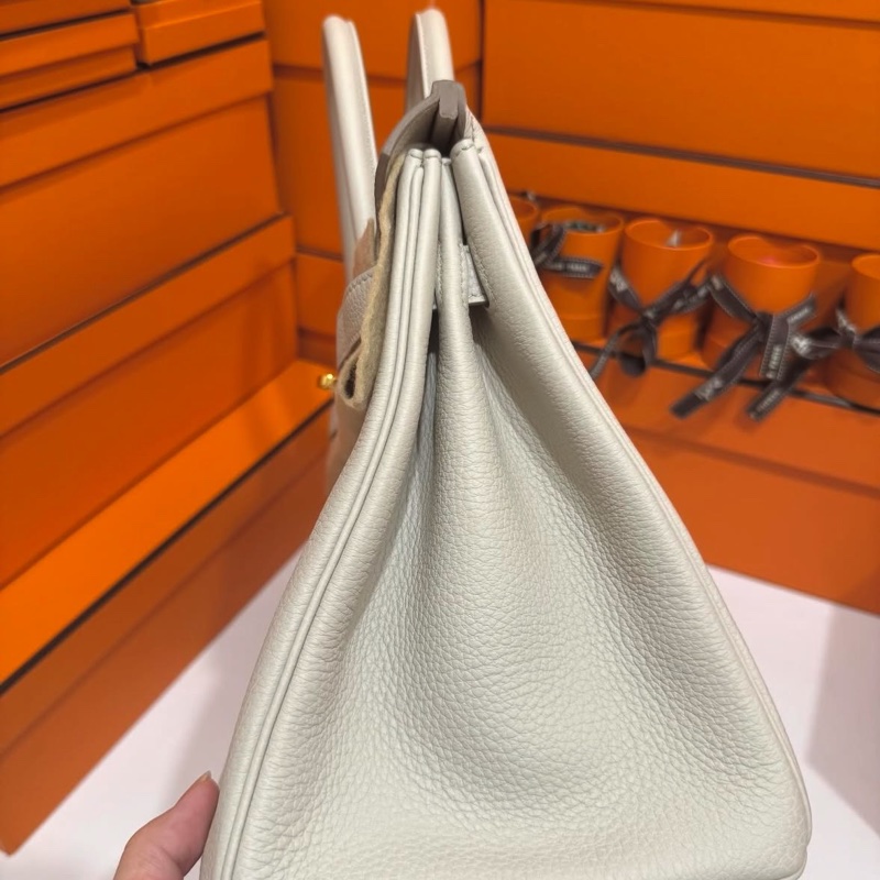 Hermes Birkin30 Togo 8L冰川白K 刻🤍 台灣購證正本-4