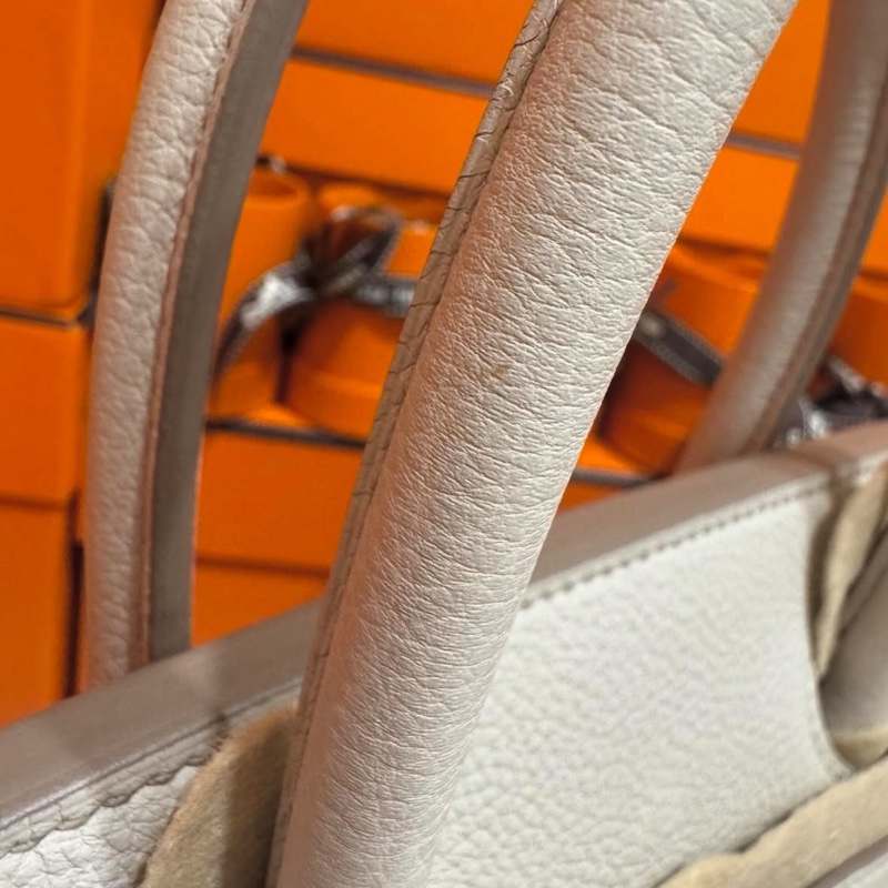 Hermes Birkin30 Togo 8L冰川白K 刻🤍 台灣購證正本-10