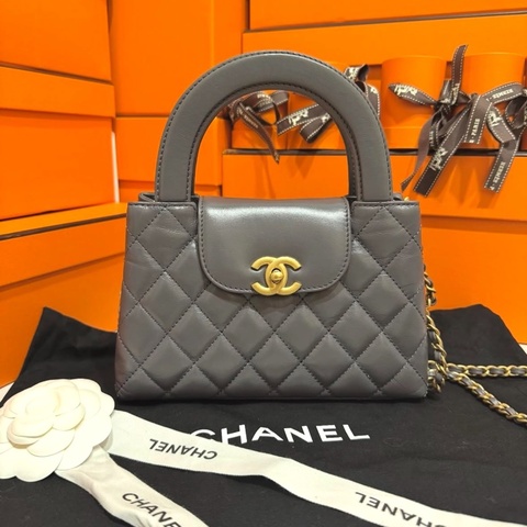 CHANEL 24A月光灰羊皮Kelly（小）🩶