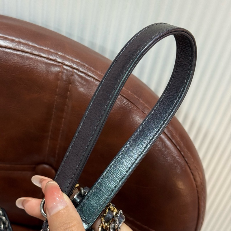 【97新 ✨ 全網最低價！】 CHANEL 香奈兒 mini 流浪WOC鏈條包 炫彩色 牛皮（下單前先詢問庫存❗️❗️）-16