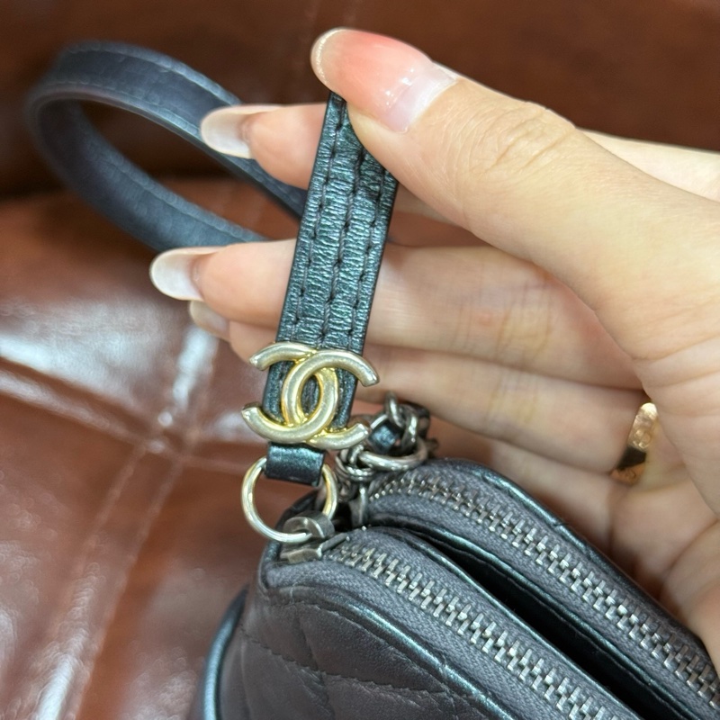 【97新 ✨ 全網最低價！】 CHANEL 香奈兒 mini 流浪WOC鏈條包 炫彩色 牛皮（下單前先詢問庫存❗️❗️）-17