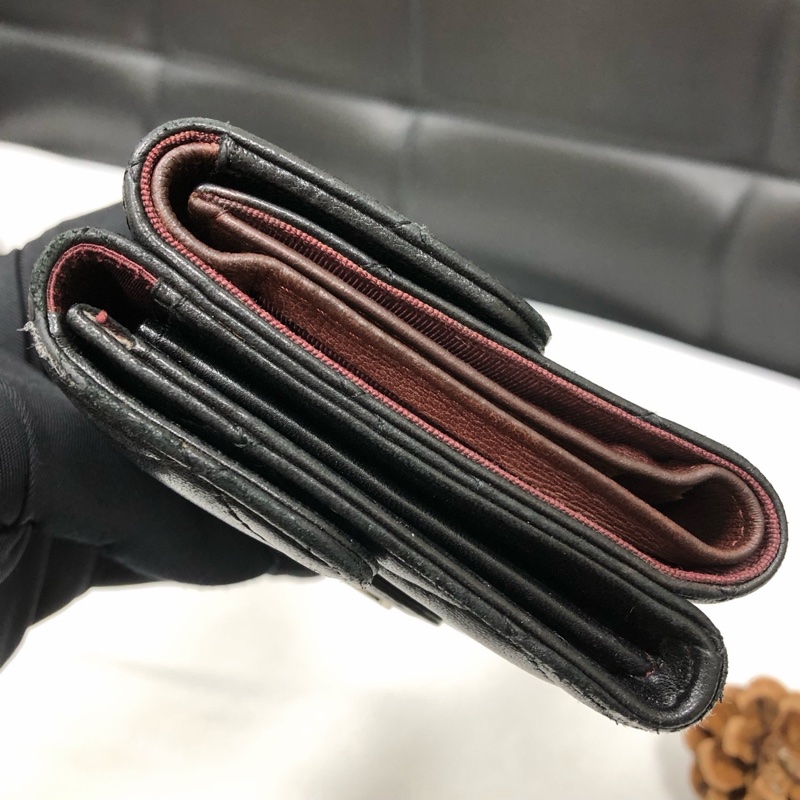 【95新 ✨ 全網最低價!】 香奈兒/Chanel 黑色 小羊皮 雙面 手拿包錢包 卡包 (下單前先詢問庫存❗️❗️)-3