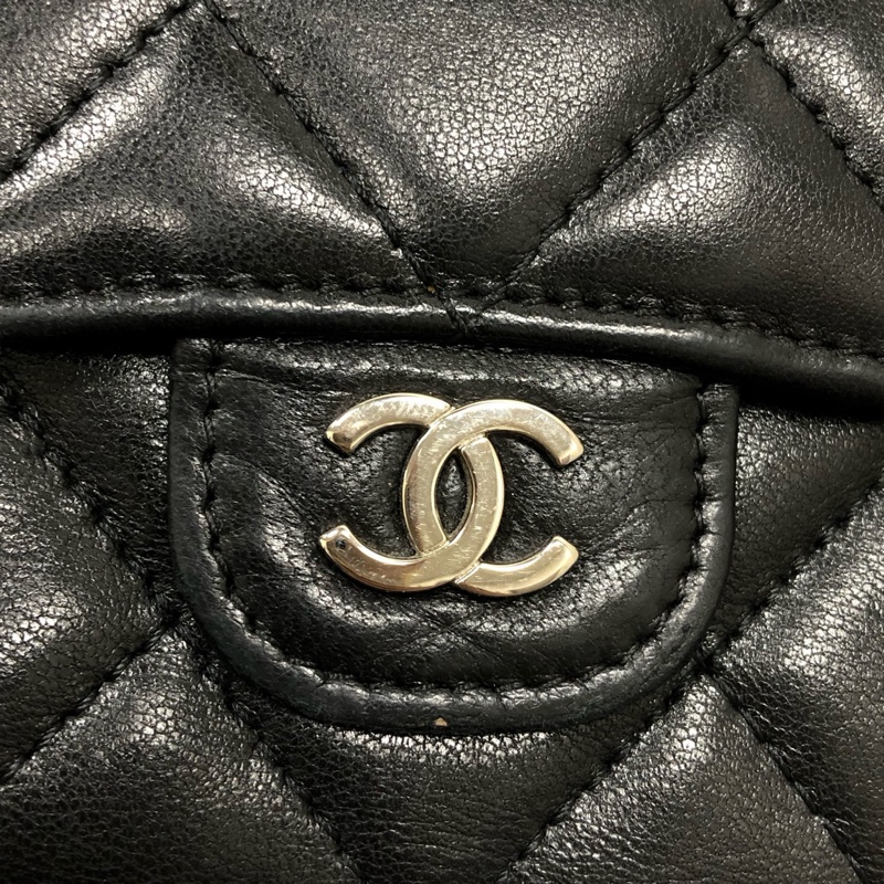 【95新 ✨ 全網最低價!】 香奈兒/Chanel 黑色 小羊皮 雙面 手拿包錢包 卡包 (下單前先詢問庫存❗️❗️)-8