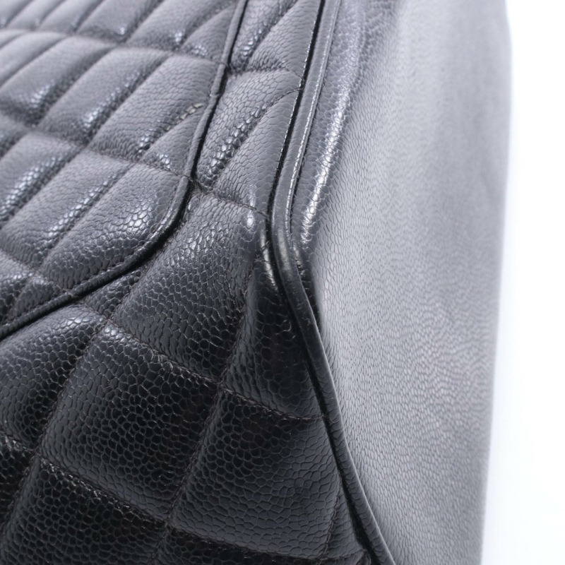 香奈兒復刻版托特包，手提包，魚子醬紋皮革（粒面小牛皮），女士，黑色，A01804-8