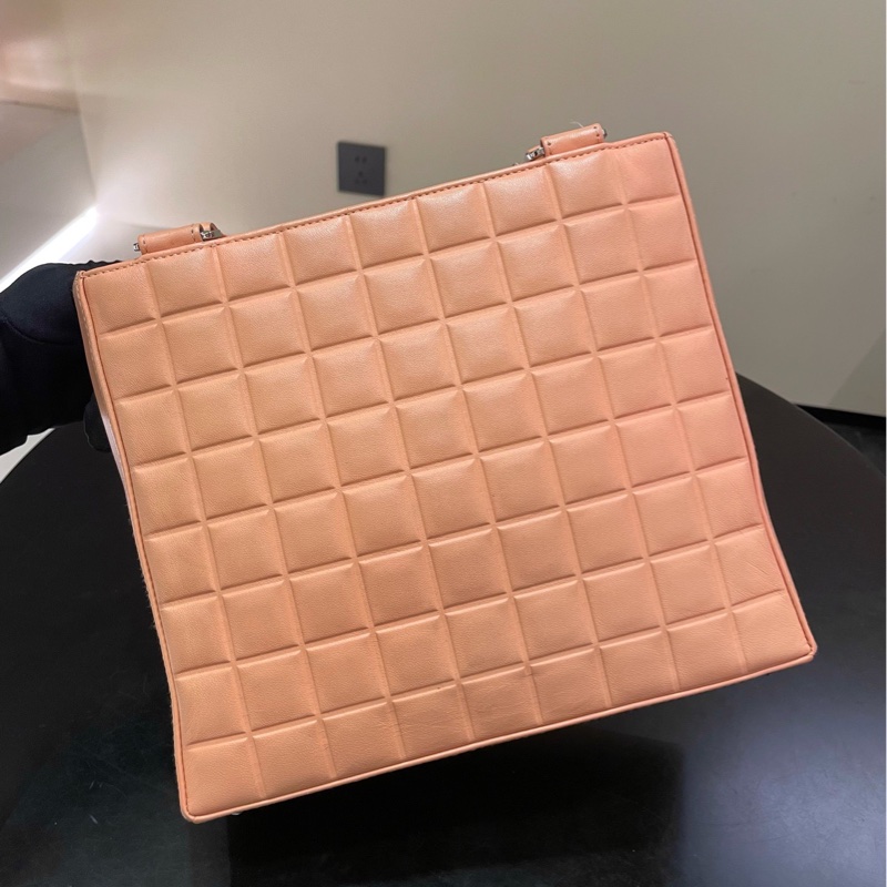 【95新 ✨ 全網最低價!】中古稀有款Chanel 香奈兒 冰格 小號 粉色手提包 (下單前先詢問庫存❗️❗️)-4
