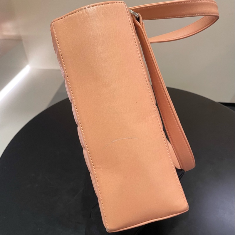 【95新 ✨ 全網最低價!】中古稀有款Chanel 香奈兒 冰格 小號 粉色手提包 (下單前先詢問庫存❗️❗️)-6