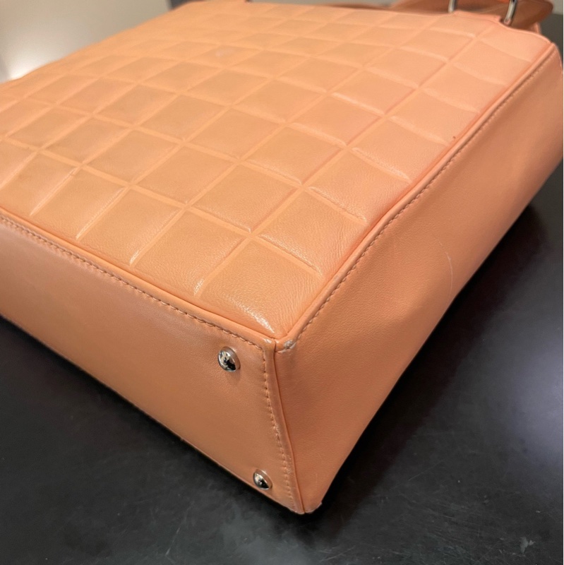 【95新 ✨ 全網最低價!】中古稀有款Chanel 香奈兒 冰格 小號 粉色手提包 (下單前先詢問庫存❗️❗️)-14