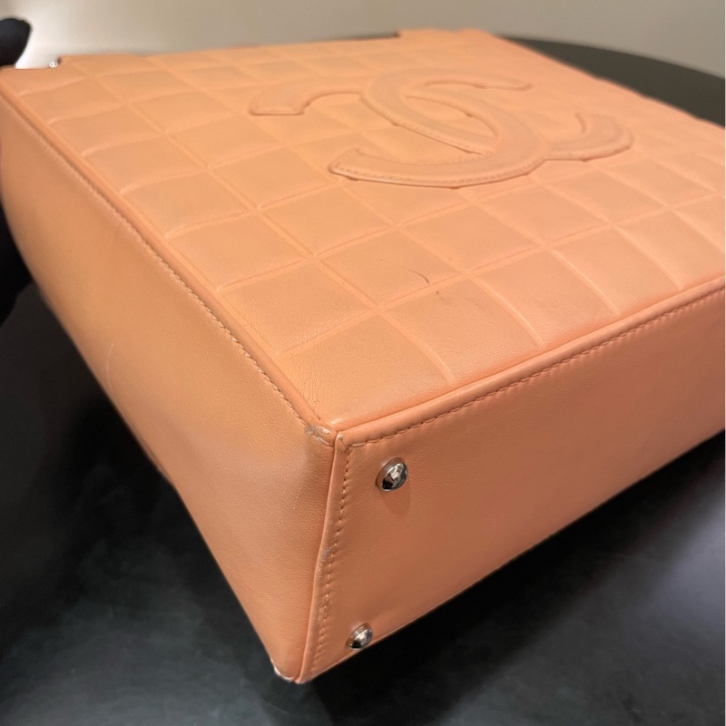 【95新 ✨ 全網最低價!】中古稀有款Chanel 香奈兒 冰格 小號 粉色手提包 (下單前先詢問庫存❗️❗️)-16