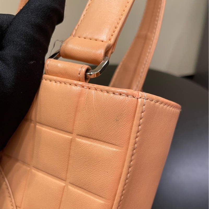 【95新 ✨ 全網最低價!】中古稀有款Chanel 香奈兒 冰格 小號 粉色手提包 (下單前先詢問庫存❗️❗️)-18