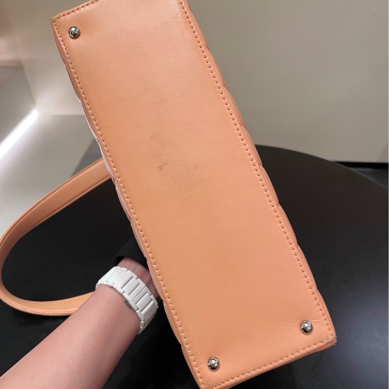 【95新 ✨ 全網最低價!】中古稀有款Chanel 香奈兒 冰格 小號 粉色手提包 (下單前先詢問庫存❗️❗️)-22