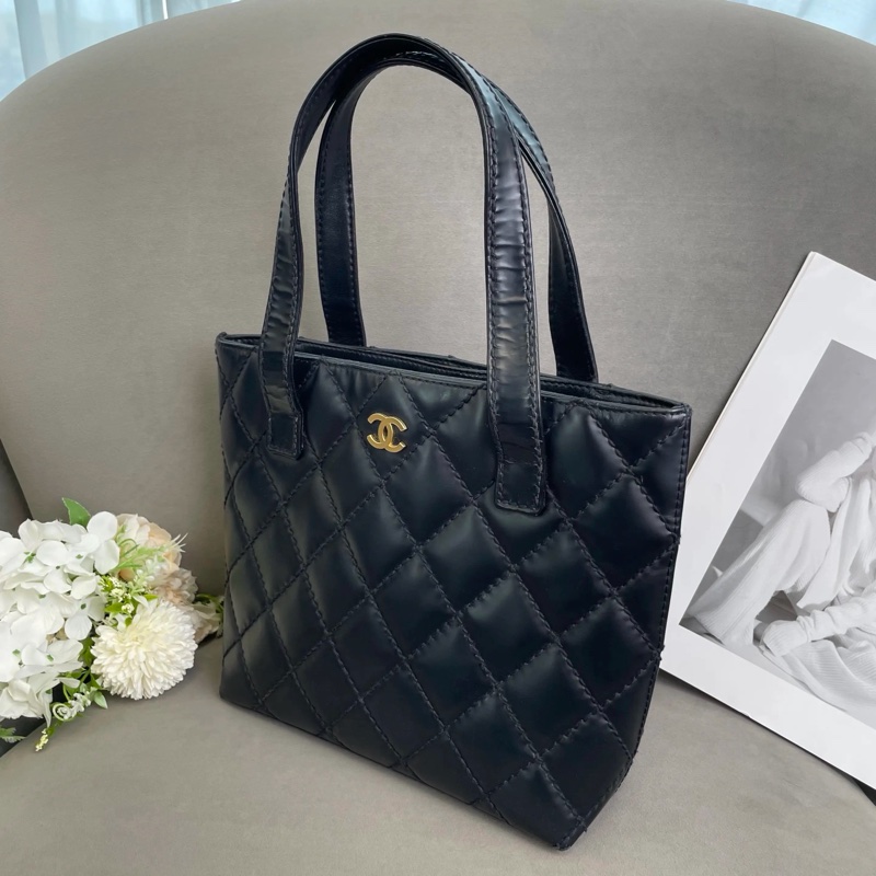 【95新 ✨ 全網最低價！】 中古 chanel香奈兒 黑金 vivian薇薇安 托特包 手提包 (下單前先詢問庫存❗️❗️）-5