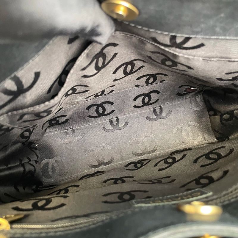 【95新 ✨ 全網最低價！】 中古 chanel香奈兒 黑金 vivian薇薇安 托特包 手提包 (下單前先詢問庫存❗️❗️）-7