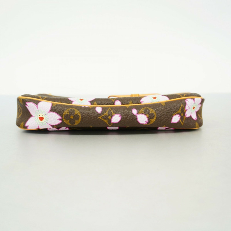 路易威登 Monogram Cherry Blossom Pochette Accessoires(村上隆合作款)M92006 棕色女士包/手拿包-2