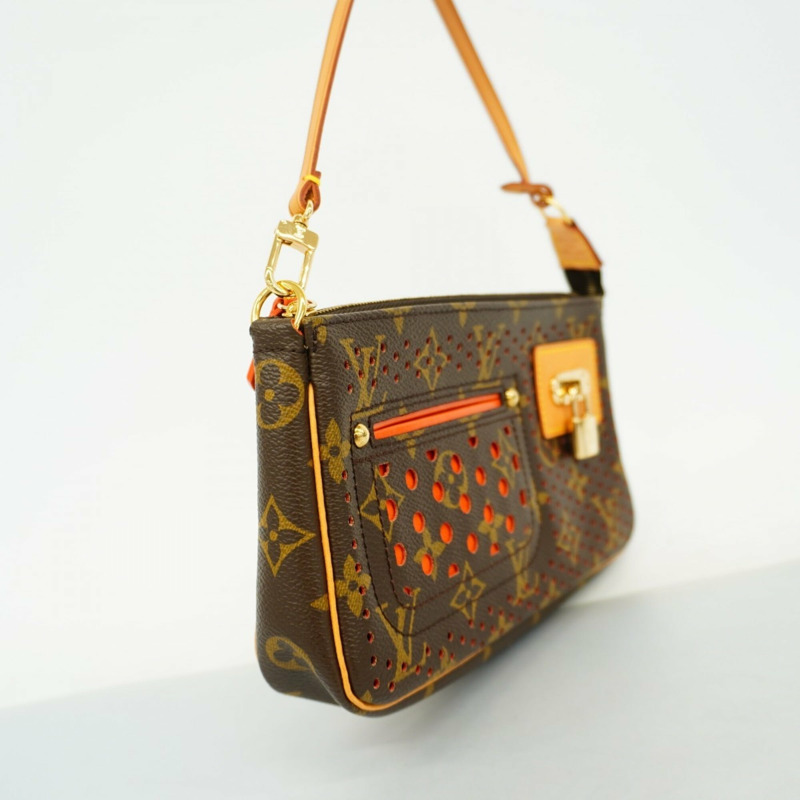 路易威登 Monogram Perfo Pochette Accessoires M95185 橙色女士包/小包-1