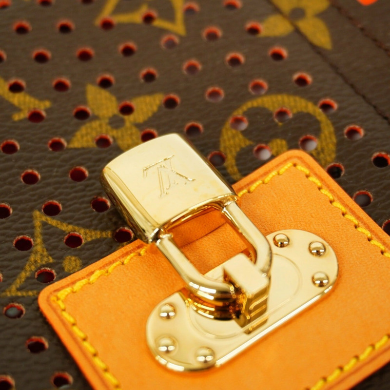 路易威登 Monogram Perfo Pochette Accessoires M95185 橙色女士包/小包-7