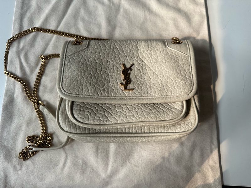 YSL NIKI小羊皮迷你手袋 白色-1