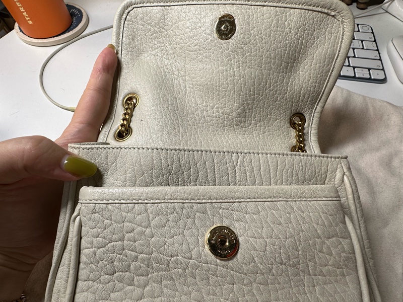 YSL NIKI小羊皮迷你手袋 白色-4