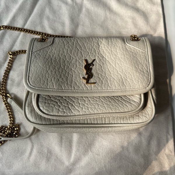YSL NIKI小羊皮迷你手袋 白色-5
