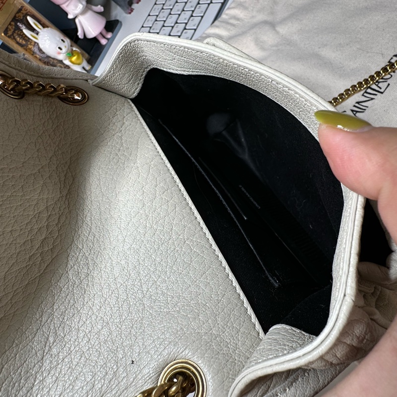 YSL NIKI小羊皮迷你手袋 白色-9