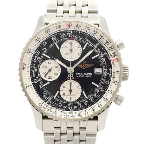 百年靈 Navitimer A13330 黑色錶盤男士腕錶