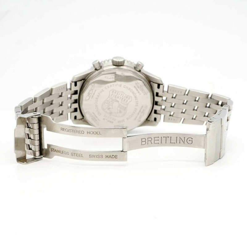 百年靈 Navitimer A13330 黑色錶盤男士腕錶-3