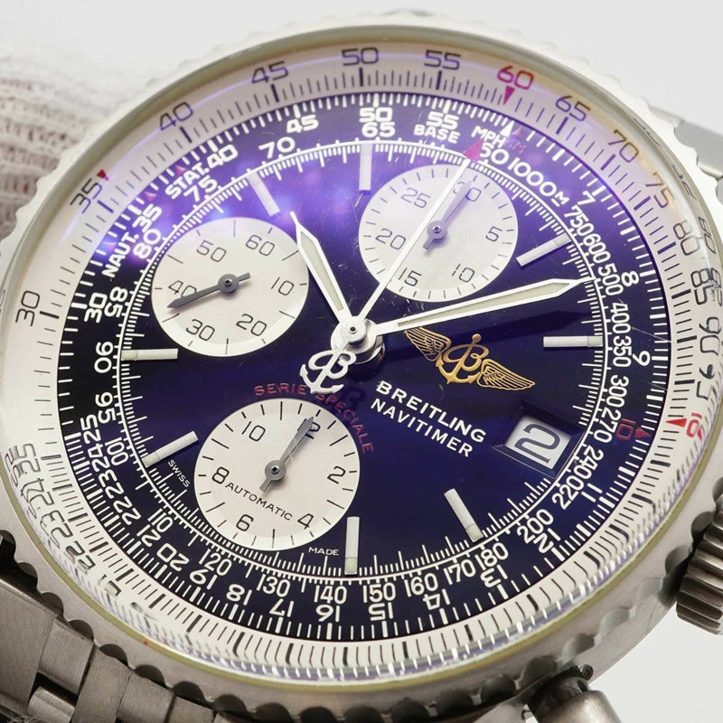百年靈 Navitimer A13330 黑色錶盤男士腕錶-7