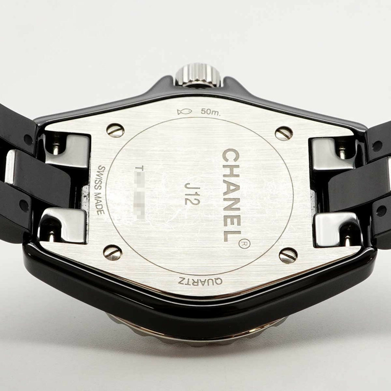 香奈兒 J12 H2571 黑色錶盤小姐腕錶-4