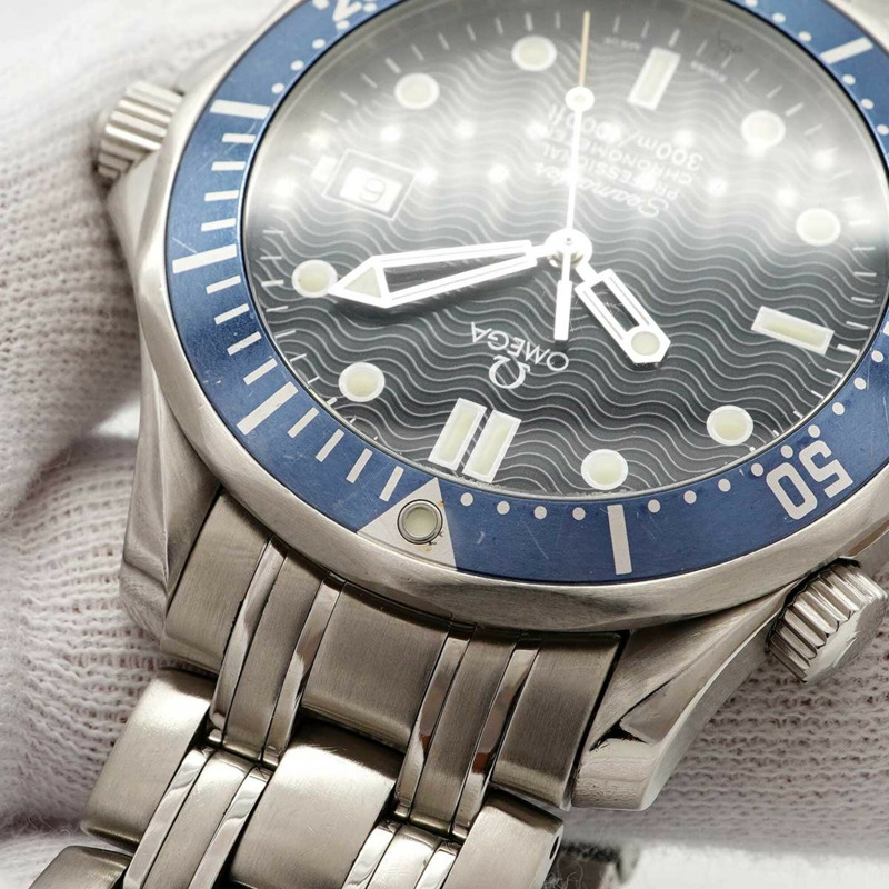歐米茄海馬系列 2531.80 海軍藍錶盤男士腕錶-6