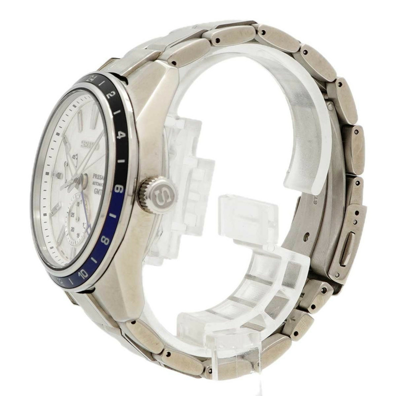 精工 Presage SARF017 6R64-00H0 白色錶盤男士腕錶-1