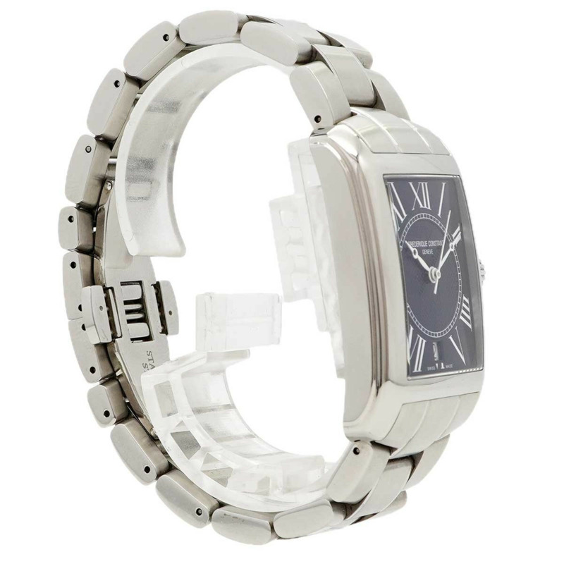 康斯登經典方形 FC-245X4C2-4-6 海軍藍錶盤男士腕錶-2