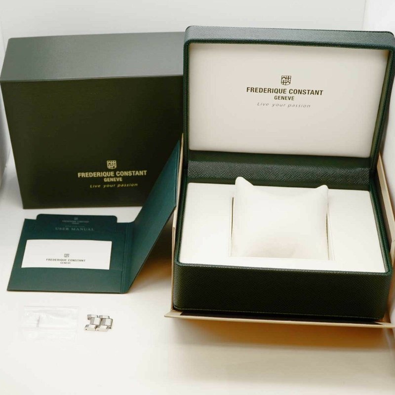 康斯登經典方形 FC-245X4C2-4-6 海軍藍錶盤男士腕錶-8