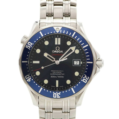 歐米茄海馬系列 2220.80 海軍藍錶盤男士腕錶