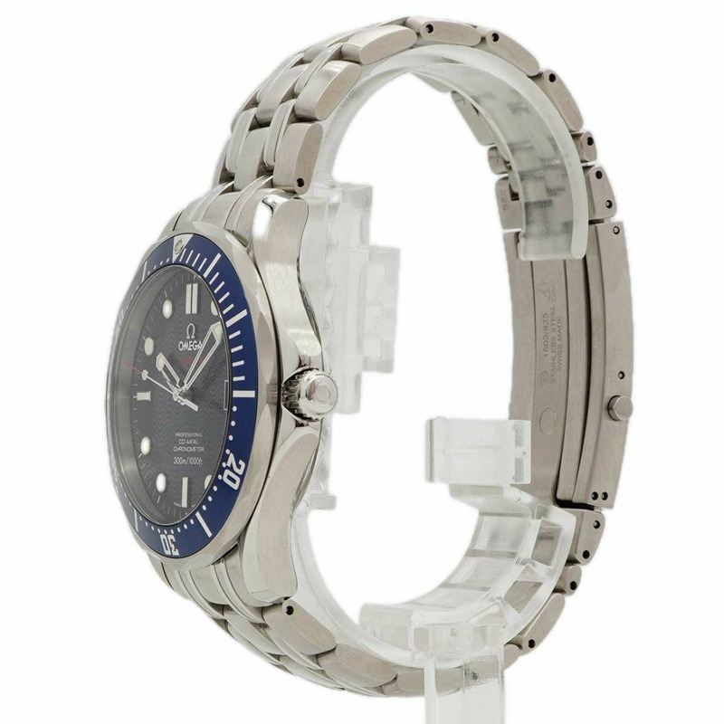 歐米茄海馬系列 2220.80 海軍藍錶盤男士腕錶-1