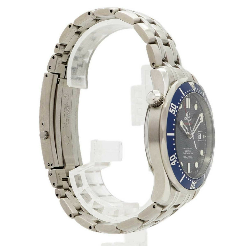 歐米茄海馬系列 2220.80 海軍藍錶盤男士腕錶-2