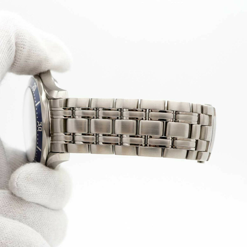 歐米茄海馬系列 2220.80 海軍藍錶盤男士腕錶-5