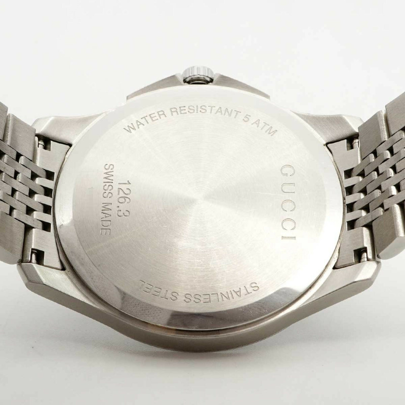 Gucci G-Timeless 126.3 棕色錶盤男士腕錶-4