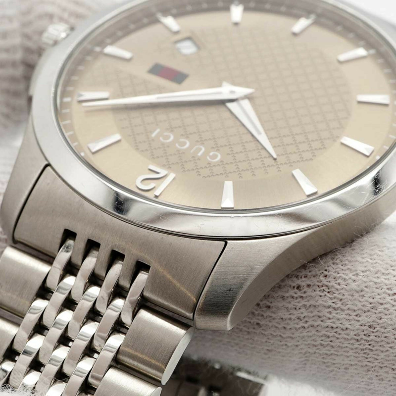 Gucci G-Timeless 126.3 棕色錶盤男士腕錶-6