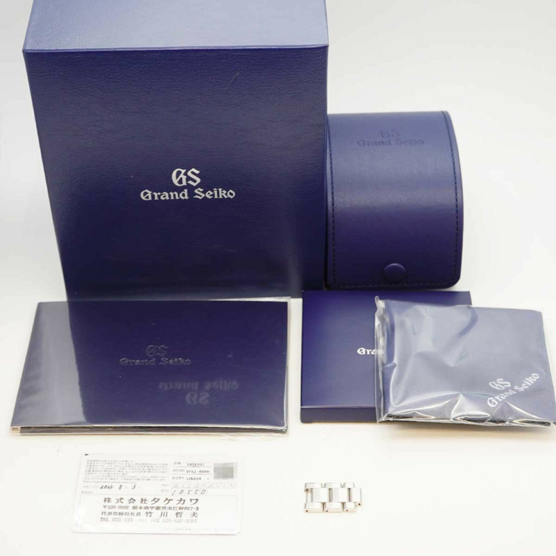 精工 Grand SBGX261 9F62-0AB0 黑色錶盤男士腕錶-9