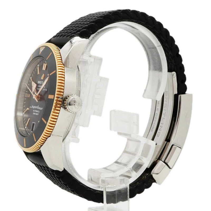 百年靈超級海洋UB2010黑色錶盤男士腕錶-1