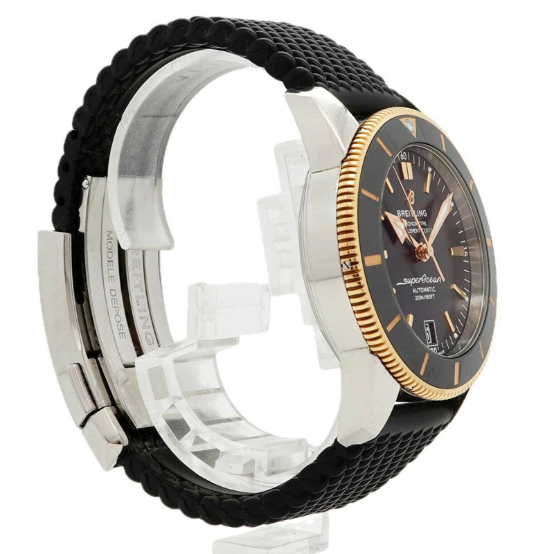 百年靈超級海洋UB2010黑色錶盤男士腕錶-2