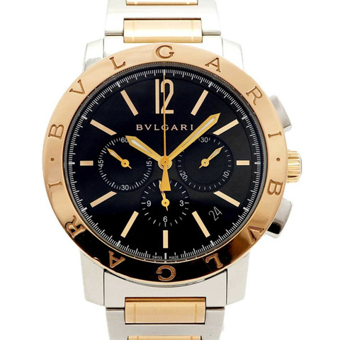 寶格麗 BB41SPGCH 黑色錶盤男士腕錶