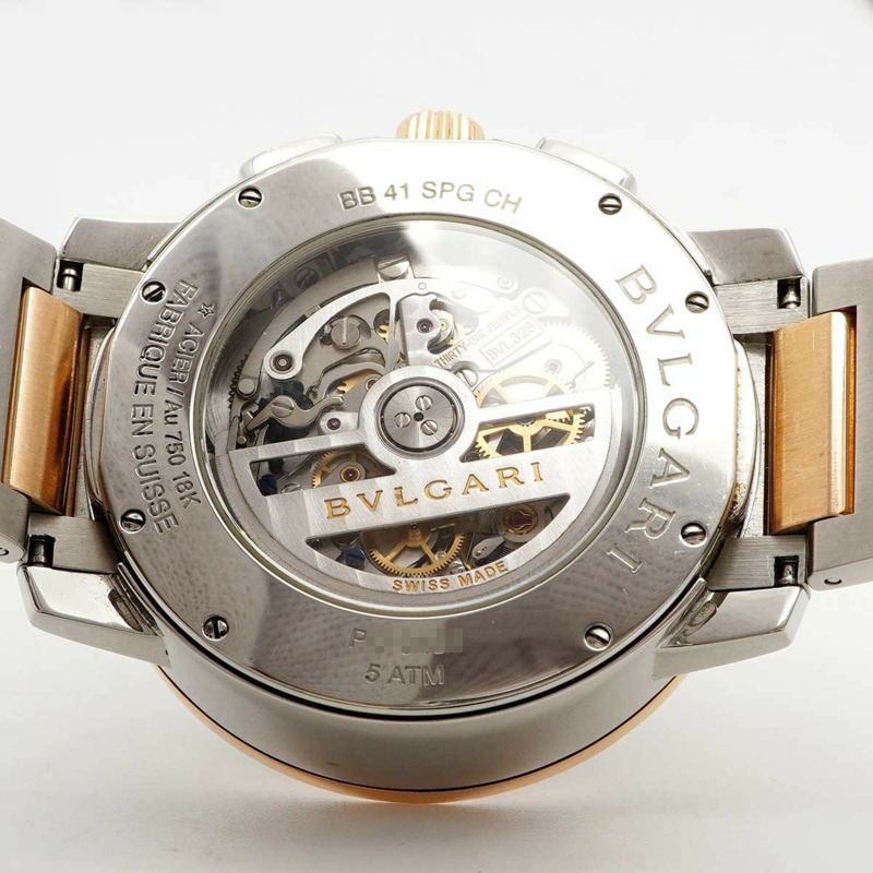 寶格麗 BB41SPGCH 黑色錶盤男士腕錶-4