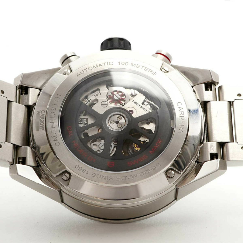 TAG Heuer 豪雅卡萊拉系列 CAR201P 男士鏤空錶盤腕錶-4