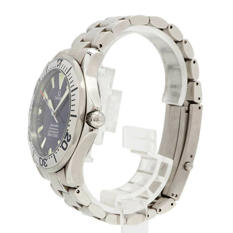 歐米茄海馬系列 2255.80 海軍藍錶盤男士腕錶-1