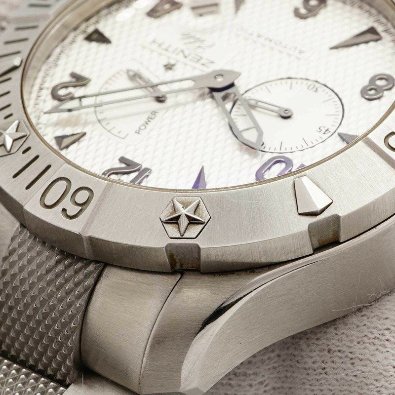 真力時期 Defy Classic Power Reserve 03.0516.685 01.M516 銀色錶盤男士腕錶-6