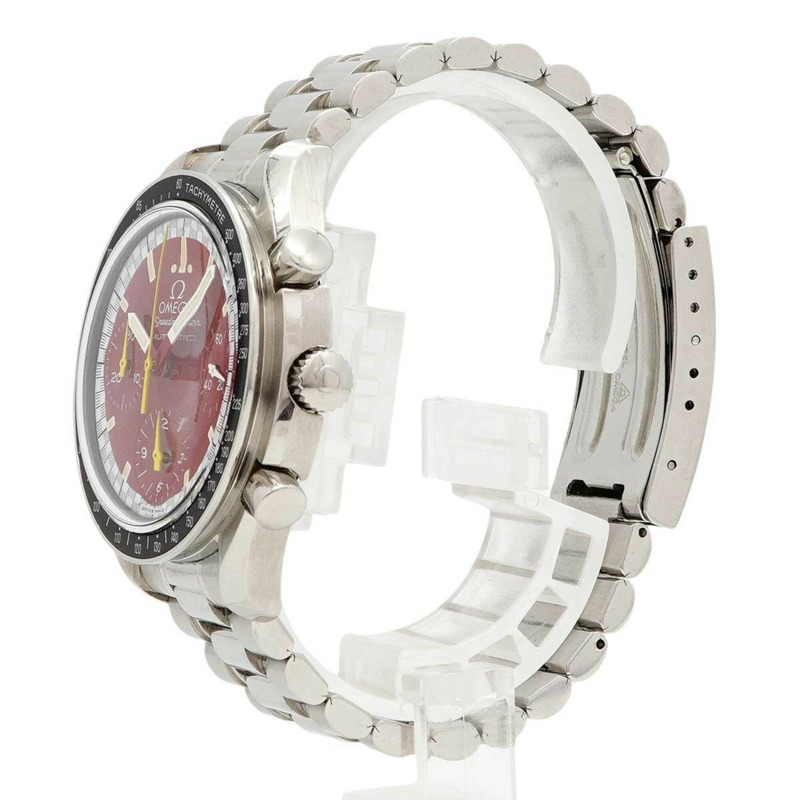 歐米茄超霸系列3510.61紅色錶盤男士腕錶-1