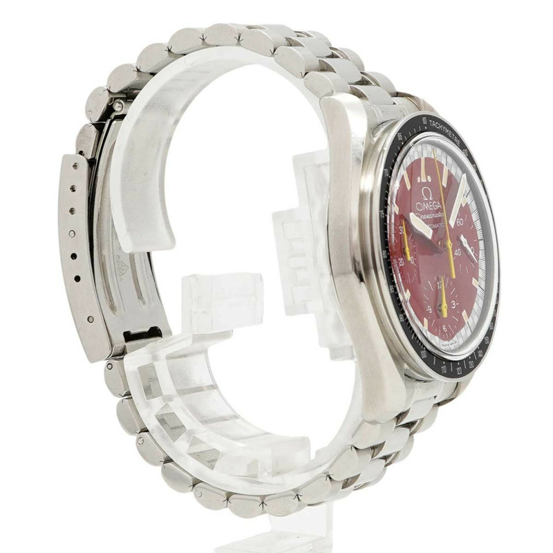 歐米茄超霸系列3510.61紅色錶盤男士腕錶-2