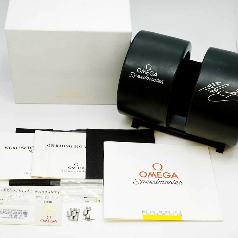 歐米茄超霸系列3510.61紅色錶盤男士腕錶-9