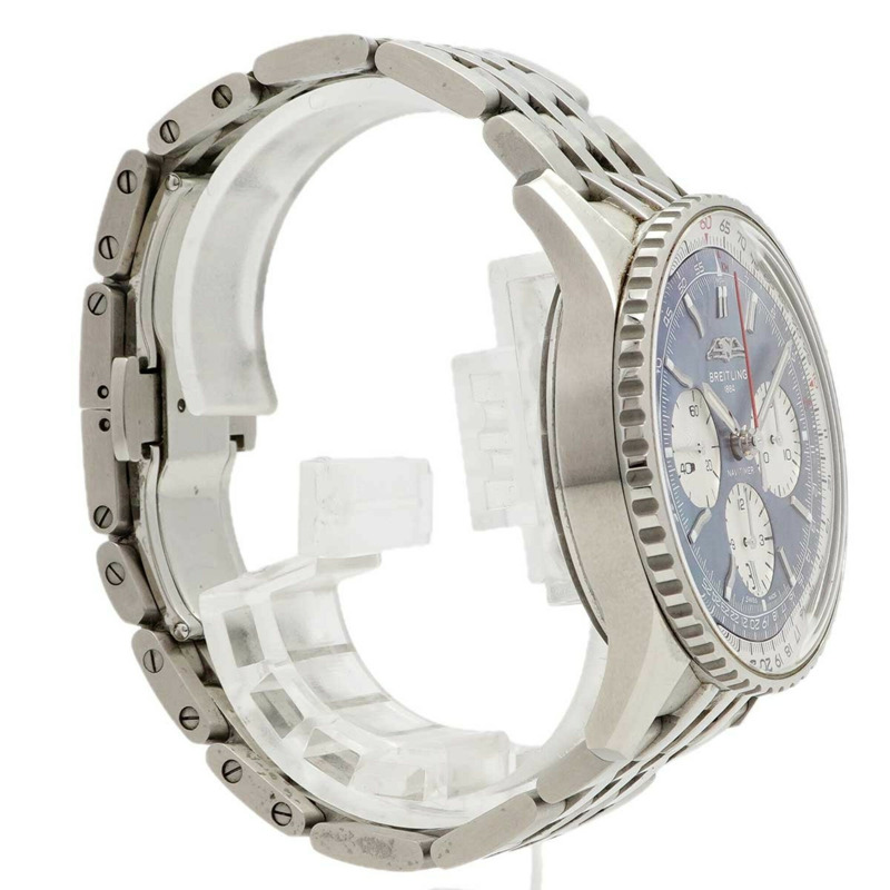 百年靈Navitimer日本版AB0139藍色錶盤男士腕錶-2