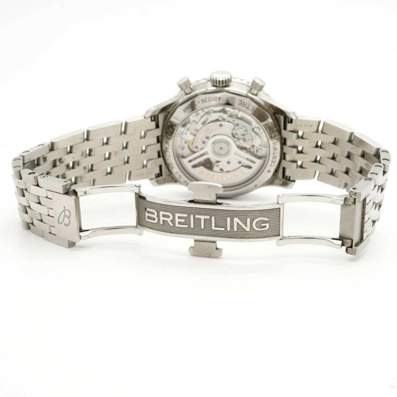 百年靈Navitimer日本版AB0139藍色錶盤男士腕錶-3